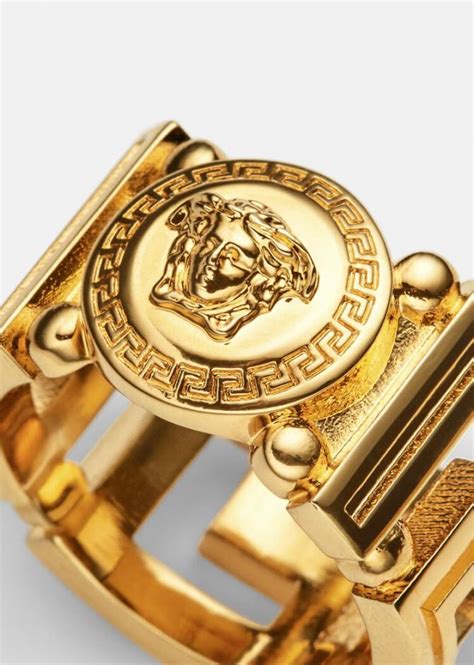 medusa ring versace|ring female medusa.